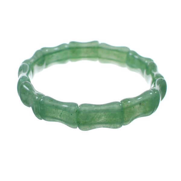 Green Jade Stretch Bead Bracelet SX10340