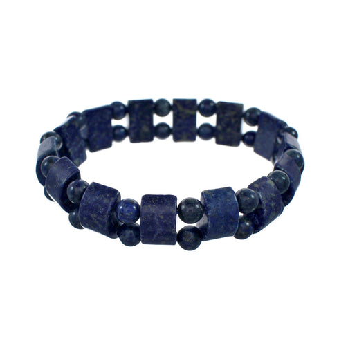 Lapis Southwest Stretch Bead Bracelet SX10344
