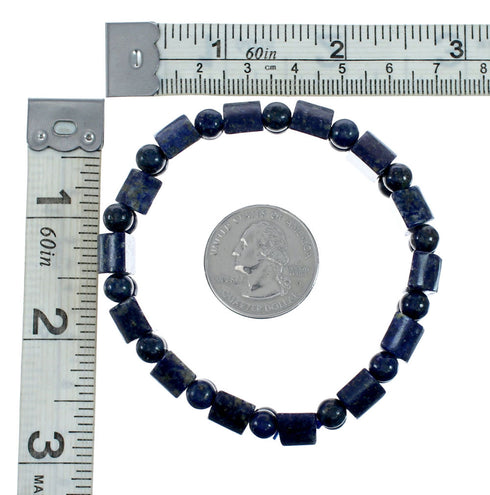 Lapis Southwest Stretch Bead Bracelet SX10344