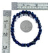 Southwestern Lapis Stretch Bead Bracelet SX10342