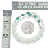 Turquoise Mother of Pearl Sterling Silver Native American Bead Necklace SX10336