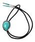 Genuine Navajo Native American Sterling Silver Turquoise Bolo Tie SX10331