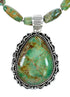 Genuine Carico Lake Turquoise Sterling Silver Navajo Necklace SX10330