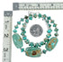 Native American Navajo Turquoise Sterling Silver Bead Necklace SX10363