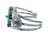 Genuine Navajo Turquoise Sterling Silver Cuff Bracelet SX10370