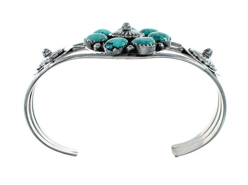 Genuine Navajo Turquoise Sterling Silver Cuff Bracelet SX10360