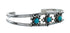 Genuine Navajo Turquoise Sterling Silver Cuff Flower Bracelet SX10361