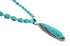 Navajo Turquoise Sterling Silver Necklace Pendant Set SX10366