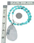 Navajo Turquoise Sterling Silver Necklace Pendant Set SX10366