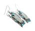 Sterling Silver Multicolor Zuni Butterfly Jewelry Hook Dangle Earrings SX10377