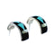 Zuni Indian Multicolor Inlay Genuine Sterling Silver Post Hoop Earrings SX10374