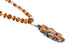 Native American Navajo Oyster Shell Bead Sterling Silver Necklace Pendant Set SX10391