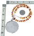 Native American Navajo Oyster Shell Bead Sterling Silver Necklace Pendant Set SX10391