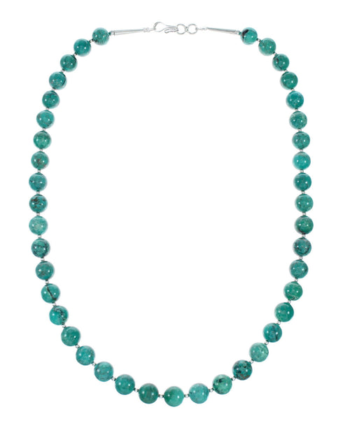 Navajo Turquoise Sterling Silver Necklace Pendant Set SX10392