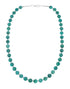 Navajo Turquoise Sterling Silver Necklace Pendant Set SX10392
