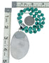 Navajo Turquoise Sterling Silver Necklace Pendant Set SX10392