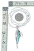 Southwest Turquoise Coral Silver Italian Rope Chain Corn Pendant Set SX10409