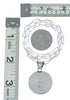 Native American Sterling Silver Italian Link Chain Oyster Shell Pendant Necklace Set SX10411