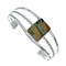 Sterling Silver And Multicolor Inlay Southwest Cuff Bracelet SX10428