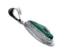 Navajo Turquoise Sterling Silver Tear Drop Pendant SX10400