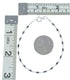 Hand Strung Liquid Silver & Hematite Bead Bracelet SX10418