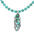 Southwest Turquoise Silver Necklace Pendant Set SX10437