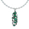 Southwest Silver Necklace Turquoise Pendant Set SX10441