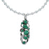Southwest Silver Necklace Turquoise Pendant Set SX10441