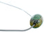 Navajo Turquoise Pendant Sterling Silver Italian Snake Chain Necklace Set SX10445