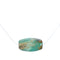 Navajo Turquoise Pendant Sterling Silver Italian Rope Chain Necklace Set SX10447