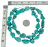 Turquoise Native American Sterling Silver Bead Necklace SX10448