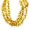 3-Strand Amber Sterling Silver Native American Bead Necklace SX10431