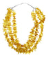 3-Strand Amber Sterling Silver Native American Bead Necklace SX10431