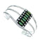 Navajo Turquoise Multistone Sterling Silver Cuff Bracelet SX10457