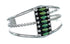 Navajo Turquoise Multistone Sterling Silver Cuff Bracelet SX10457