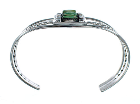 Navajo Turquoise Multistone Sterling Silver Cuff Bracelet SX10457