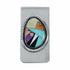 Sterling Silver And Multicolor Inlay Southwest Money Clip SX10490