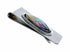Sterling Silver And Multicolor Inlay Southwest Money Clip SX10490