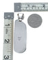 Navajo Sterling Silver Amber Native American Pendant SX10469