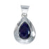 Navajo Abalone Shell Sterling Silver Tear Drop Pendant SX10487