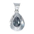 Native American Navajo Hematite Tear Drop Pendant SX10493