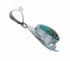 Genuine Navajo Turquoise Sterling Silver Tear Drop Pendant SX10494