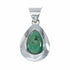 Navajo Turquoise Sterling Silver Tear Drop Pendant SX10496