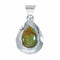 Navajo Turquoise Sterling Silver Tear Drop Pendant SX10497