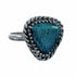 Navajo Genuine Sterling Silver Turquoise Ring Size 6-3/4 SX10482