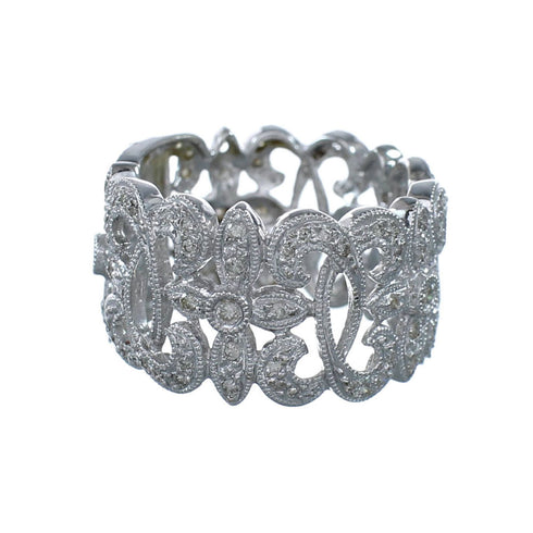 Sterling Silver Cubic Zirconia Ring Size 7 SX10483
