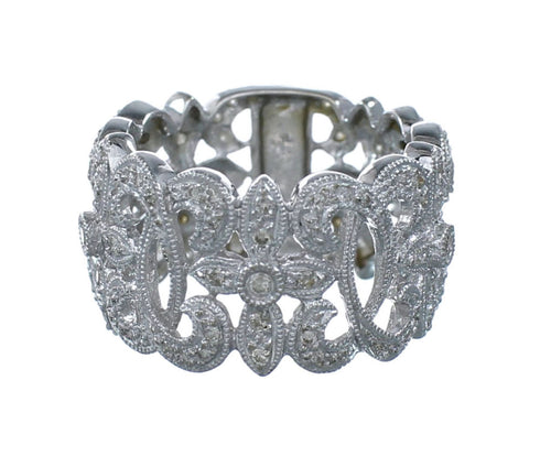 Sterling Silver Cubic Zirconia Ring Size 7 SX10483