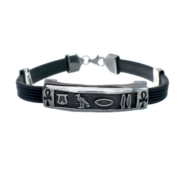 Sterling Silver Southwestern Overlay Bracelet SX10509