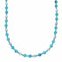 Turquoise Sterling Silver Native American Jewelry Bead Necklace SX10479
