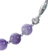 Sterling Silver And Amethyst Navajo Bead Necklace SX10480